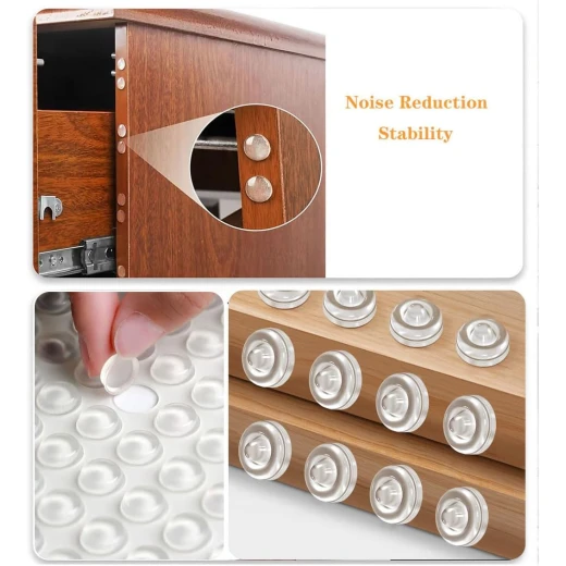 Clear Silicone Bumper Pads for Doors and Cabinets - Generic/unbranded - Image 8