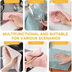 Bilov Super Absorbent Microfiber Kitchen Towels Set of 3