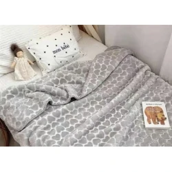 Soft Lightweight Winter Baby Blanket Grey