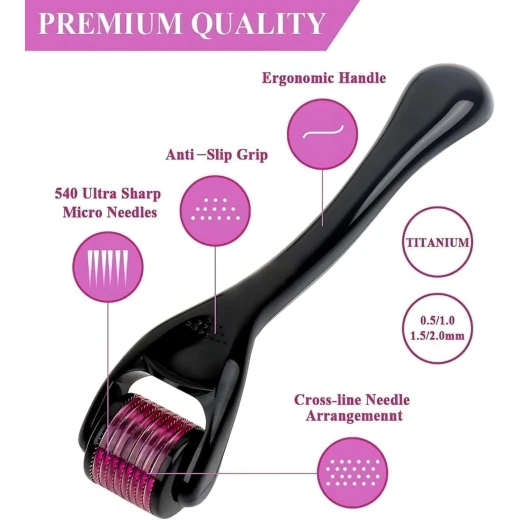 Derma Roller Microneedle Skin Care Tool – 1.0mm - Generic/unbranded - Image 4