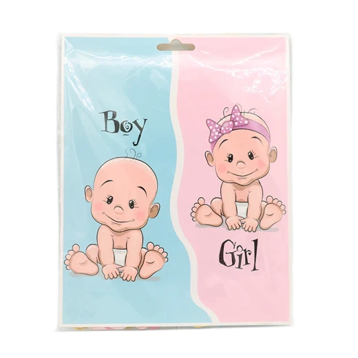 Gender Reveal Balloon Our Baby is a Boy or Girl with Confetti - Generic/unbranded - Image 6