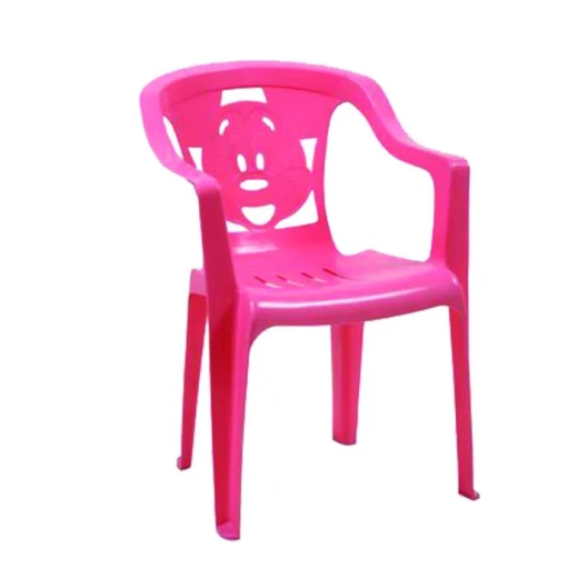 Kids Plastic Chair with Cartoon Design Pink - Generic/unbranded - Image 4