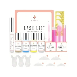 Keratin Lash Lift Kit Eyelash Perm and Brow Lamination Set for Home and Salon