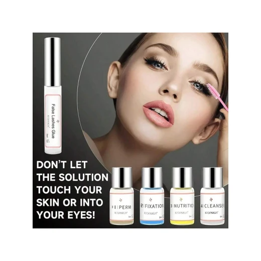 Keratin Lash Lift Kit Eyelash Perm and Brow Lamination Set for Home and Salon - Generic/unbranded - Image 4