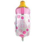 Its a Girl Pink Baby Bottle Foil Balloon - Generic/unbranded