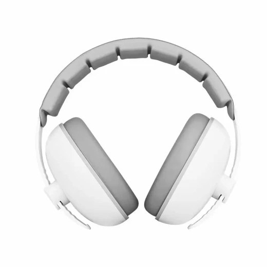 Baby & Toddler Noise Reduction Ear Protection Earmuffs – Comfortable Headphones for Sleep & Travel – white  - Image 8