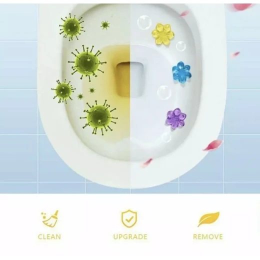 Lemon Toilet Cleaning Gel – Powerful toilet bowl cleaner with long-lasting freshness, helps remove residue, reduce buildup, and eliminate unpleasant odors with a refreshing lemon scent - Image 2