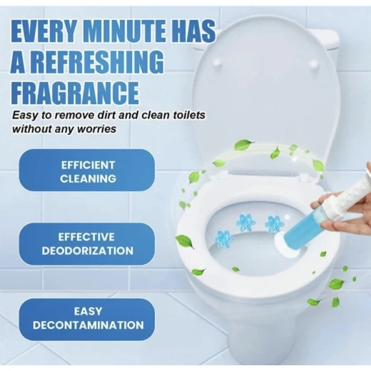 Lemon Toilet Cleaning Gel – Powerful toilet bowl cleaner with long-lasting freshness, helps remove residue, reduce buildup, and eliminate unpleasant odors with a refreshing lemon scent - Image 4