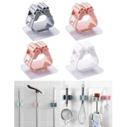 assortment color 2pcs Self Adhesive Mop & Broom Holder  