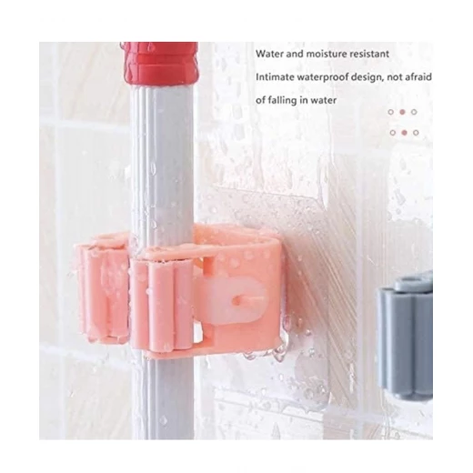 assortment color 2pcs Self Adhesive Mop & Broom Holder   - Image 3