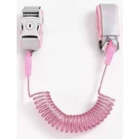 1PC Baby Wrist Leash with Key Lock, Upgraded Retractable Rope Bracelet for Kids – Pink