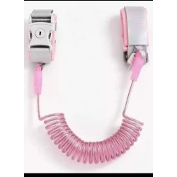 1PC Baby Wrist Leash with Key Lock, Upgraded Retractable Rope Bracelet for Kids – Pink