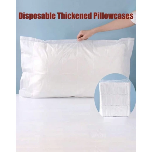5PCS Disposable Thickened Pillowcases Non Woven Breathable Pillow Covers for Hotels, Travel, Beauty Salons & Home Use 5PCS Disposable Thickened Pillowcases Non Woven Breathable Pillow Covers for Hotels, Travel, Beauty Salons & Home Use