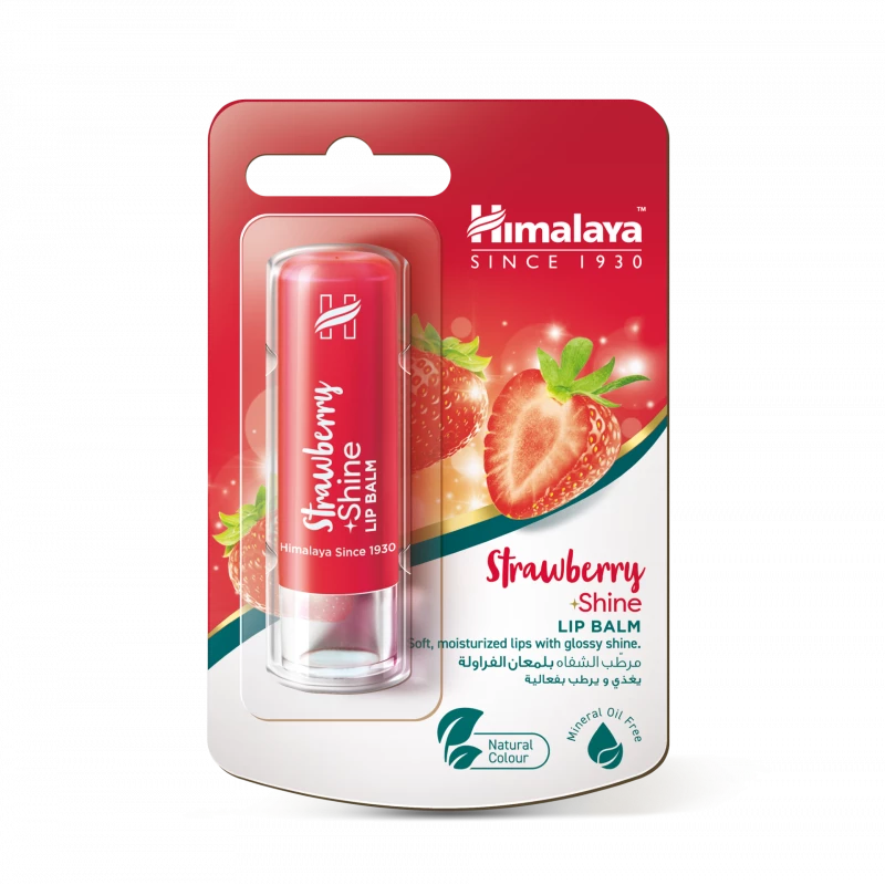 Himalaya Strawberry Shine Lip Balm - 4.5g - Himalaya