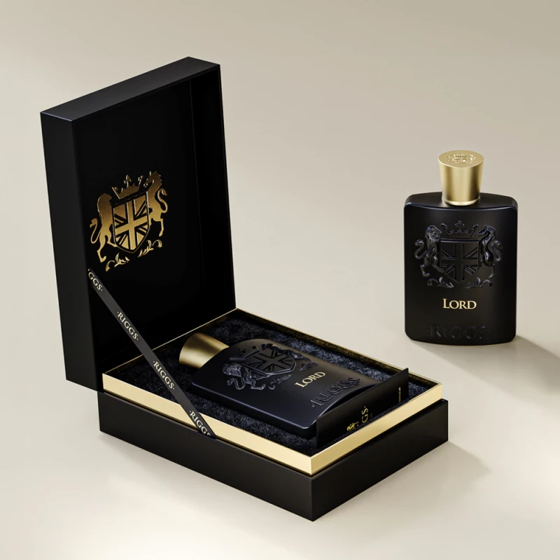 Riggs Lord Eau De Parfum 100ml, Prestige Collection, a luxurious blend of oud, smoky notes, and subtle sweetness for a bold, aristocratic presence. - Riggs