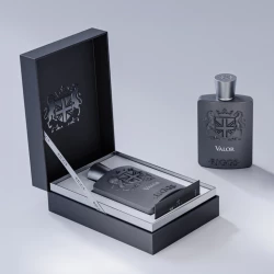 فالور عطر رجالي 100مل, مجموعة بريستيج بنفحات كستناء محمص، توابل وزهور برتقالية مع قاعدة خشبية وفانيليا من ريغز