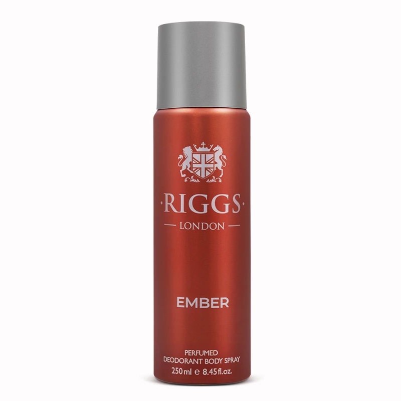 Riggs London Ember Body Spray – 250ml Deodorant for Men - Riggs