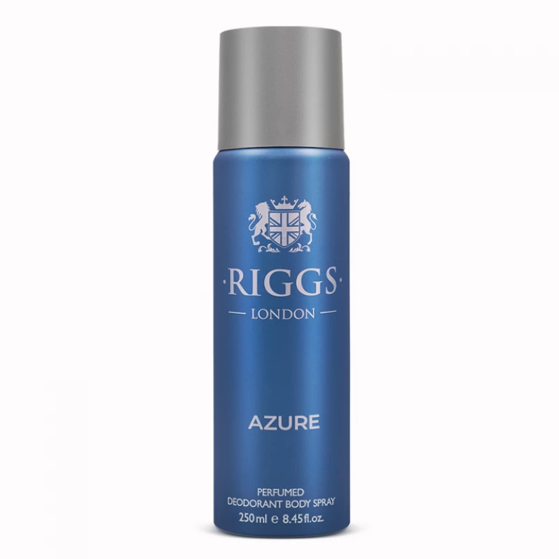 Riggs London Azure Body Spray, 250m Deodorant for Men - Riggs