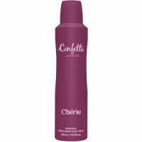 Confetti London Chérie Deodorant Body Spray 250ml, Long-Lasting Freshness with Soft Floral Scent for Everyday Feminine Elegance