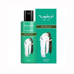 زيت تريشوب للشعر الطويل والقوي 200 مل، زيت السمسم وزيت جوز الهند مع الصبار والنيم لنمو شعر صحي وجذور قوية