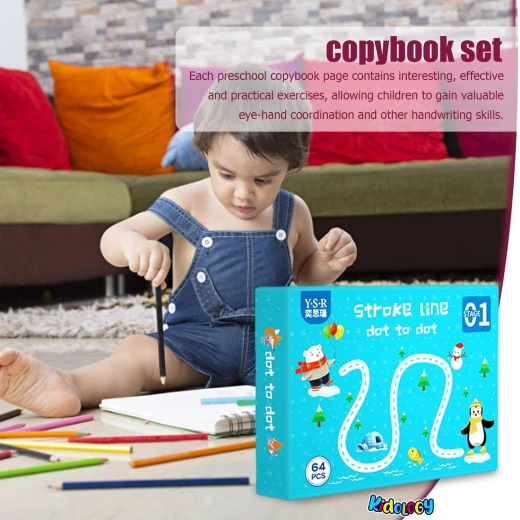Dot To Dot Line Tracing Game - dot to dot game and line tracing practice for kids, fine motor skills and writing readiness, a thoughtful educational gift lightweight design practical design safe design - My toys - Image 3