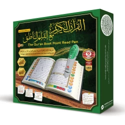 قلم قراءة المصحف الرقمي بخط عثماني، مصحف شريف، تلاوات صوتية متعددة اللغات، أحاديث وتفسيرات، مجموعة تعليمية متكاملة