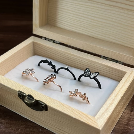 Wooden Jewelry Box with Sunflower Design by Star Zone – Elegant Decorative Storage Box for Jewelry and Accessories 11×7×4.6 cm - star zone - Image 7