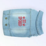Pet Clothes Dog Jeans Jacket for Small Medium Dogs (XL) - Best buddies