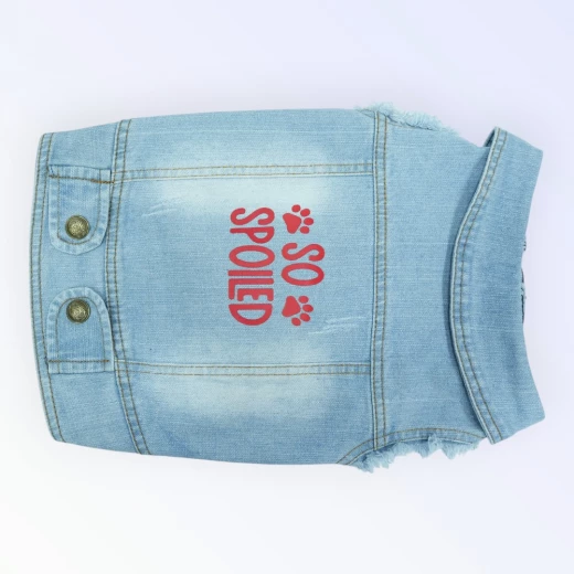 Pet Clothes Dog Jeans Jacket for Small Medium Dogs (XL) - Best buddies - Image 3