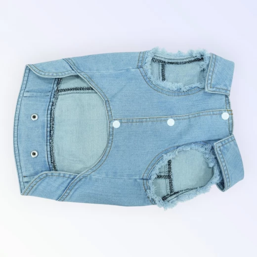 Pet Clothes Dog Jeans Jacket for Small Medium Dogs (XL) - Best buddies - Image 4