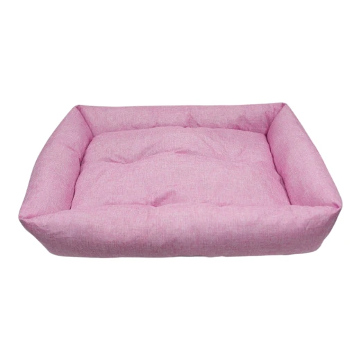 Large Rectangular Pet Bed, Pink, 63 × 74 × 15 cm, Comfortable Sleeping and Resting Space for Cats and Dogs, Practical Design for Everyday Indoor Use and Pet Comfort Large Rectangular Pet Bed, Pink, 63 × 74 × 15 cm, Comfortable Sleeping and Resting Space for Cats and Dogs, Practical Design for Everyday Indoor Use and Pet Comfort