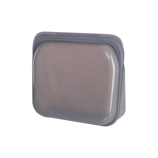 Breathe Reusable Grey Silicone Bags, 2000 ML, BPA free, FDA Approved - Breathe - Image 2