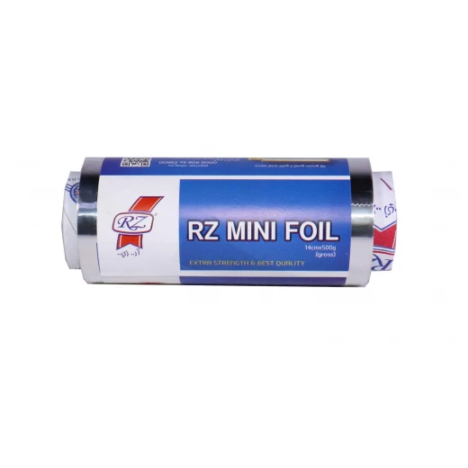 RZ Aluminum Foil Rolls 14 cm* 500 g  - 1 Roll - RZ Products - Image 2
