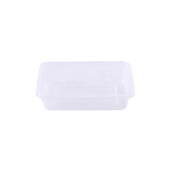 RZ Rectangular Clear Microwave Container 500g - 5 PCS
