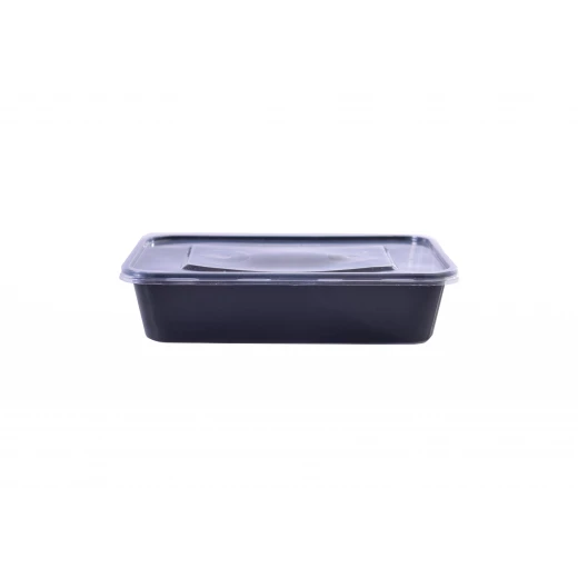 RZ Rectangular Black Microwave Container 500 g - 5 PCS - RZ Products - Image 2