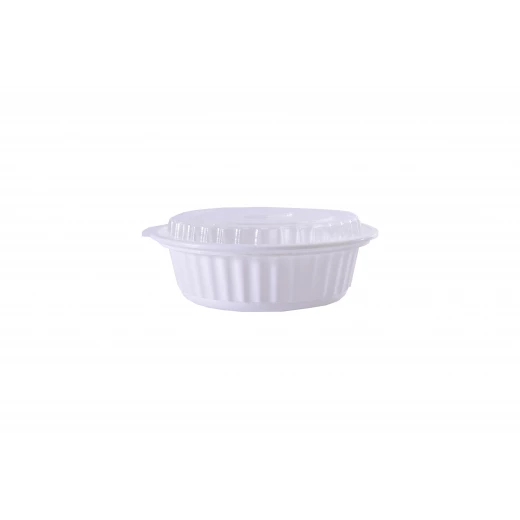 علب مايكرويف ابيض دائري 500 غرام - 50 قطعة من ار زي - ار زي - Image 2