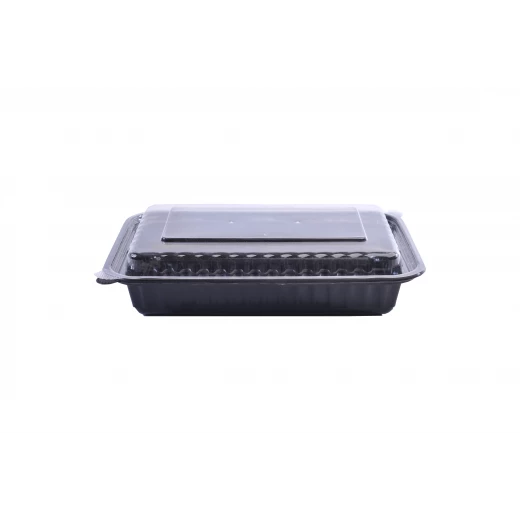 علب مايكرويف اسود مستطيل 28 اونص- 50 قطعة من ار زي - ار زي - Image 2