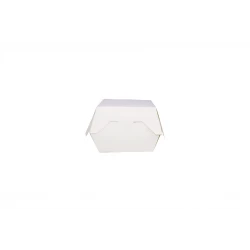 علبة ورقية برجر أبيض صغير - قطعة واحدة