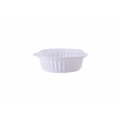 علب مايكرويف دائري ابيض - 50 قطعة من ار زي