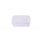 RZ Plastic Containers Rectangle Hinged Clear - 25 PCS - RZ Products