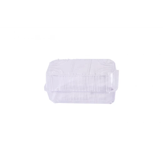 RZ Plastic Containers Rectangle Hinged Clear - 25 PCS - RZ Products - Image 2