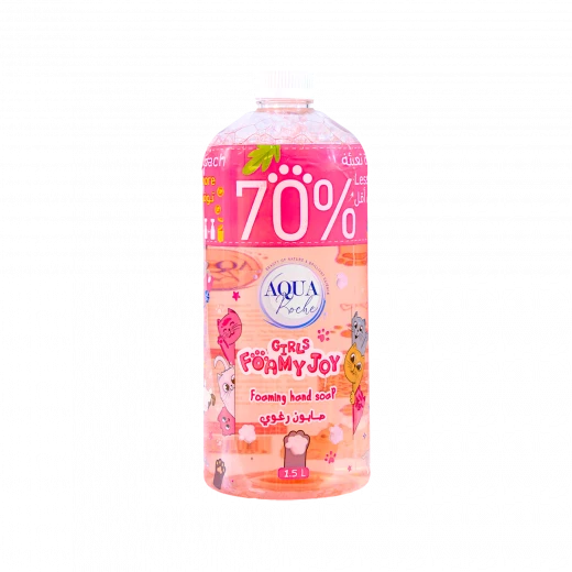 Refillable bottle – Foamy Joy soap in a cat paw shape for girls - 1.5 liters Refillable bottle – Foamy Joy soap in a cat paw shape for girls - 1.5 liters