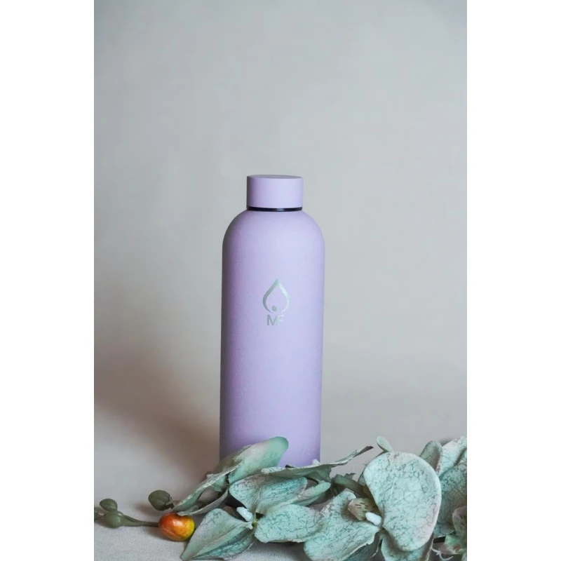 MF 750ml Stainless Steel Water Bottle, Double Wall Vacuum Insulated, Leak-Proof, Reusable, Keeps Drinks Hot or Cold for 24 Hours, BPA-Free Flask - MF