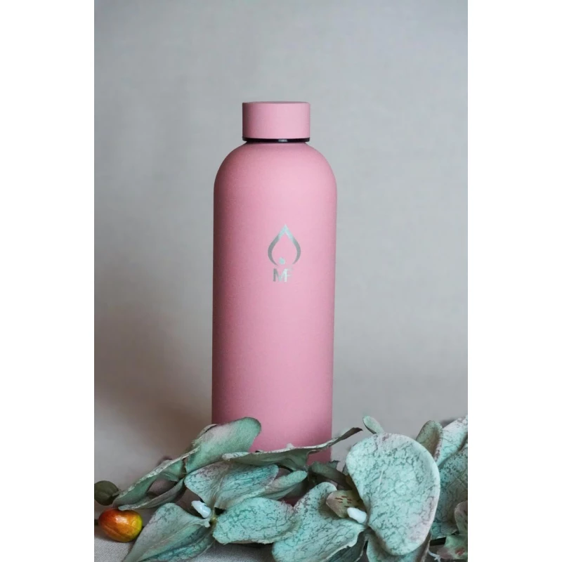 MF 750ml Stainless Steel Water Bottle, Double Wall Vacuum Insulated, Leak-Proof, Reusable, Keeps Drinks Hot or Cold for 24 Hours, BPA-Free Flask - MF