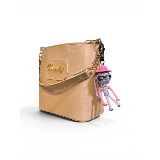 ميدالية باراكورد يدوية الصنع بتصميم مميز، تُستخدم كزينة للحقائب وحامل للمفاتيح لون ازرق سماوي- إكسسوار عصري وملون للحقائب والمفاتيح والإطلالة اليومية - باراكورد - Image 3