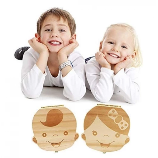 صندوق خشبي لتخزين أسنان الأطفال الصغار، هدية للبنات - Image 7