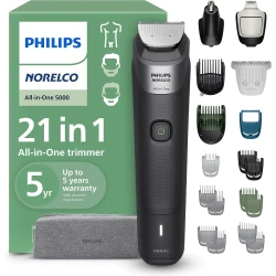 Philips All-in-One 5000 21-in-1 Trimmer, Face, Hair & Body, Black