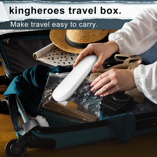 kingheroes Electric Toothbrush Set, Comes with 8 Brush Heads & Travel Case - kingheroes - Image 4
