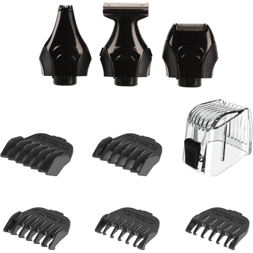 Remington Beard Trimmer Edge (Versatile: Face & Body Hair, Steel Blades, 4 Interchangeable Heads + 6 Combs - Remington - Image 4