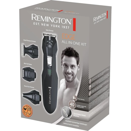 Remington Beard Trimmer Edge (Versatile: Face & Body Hair, Steel Blades, 4 Interchangeable Heads + 6 Combs - Remington - Image 6